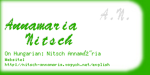annamaria nitsch business card
